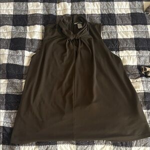 H&M Chic Brown Sleeveless Blouse